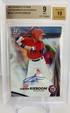 2017 Bowman Platinum Carter Kieboom Auto BGS Nationals Star Call-up Invest Now!