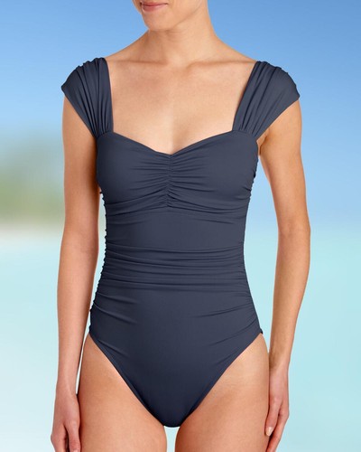 NUEVO Original $162 Traje Milagro Traje Mágico Traje de Baño 8 Gris Natalie Adelgazamiento 1 Pieza - Imagen 4 de 9