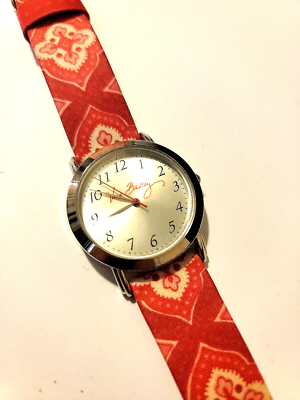 VERA BRADLEY WATCH / NANTUCKET BAND/ PRE-OWNED Vera Bradley Limited Edition Nantucket Blue Silvertone  main image 3