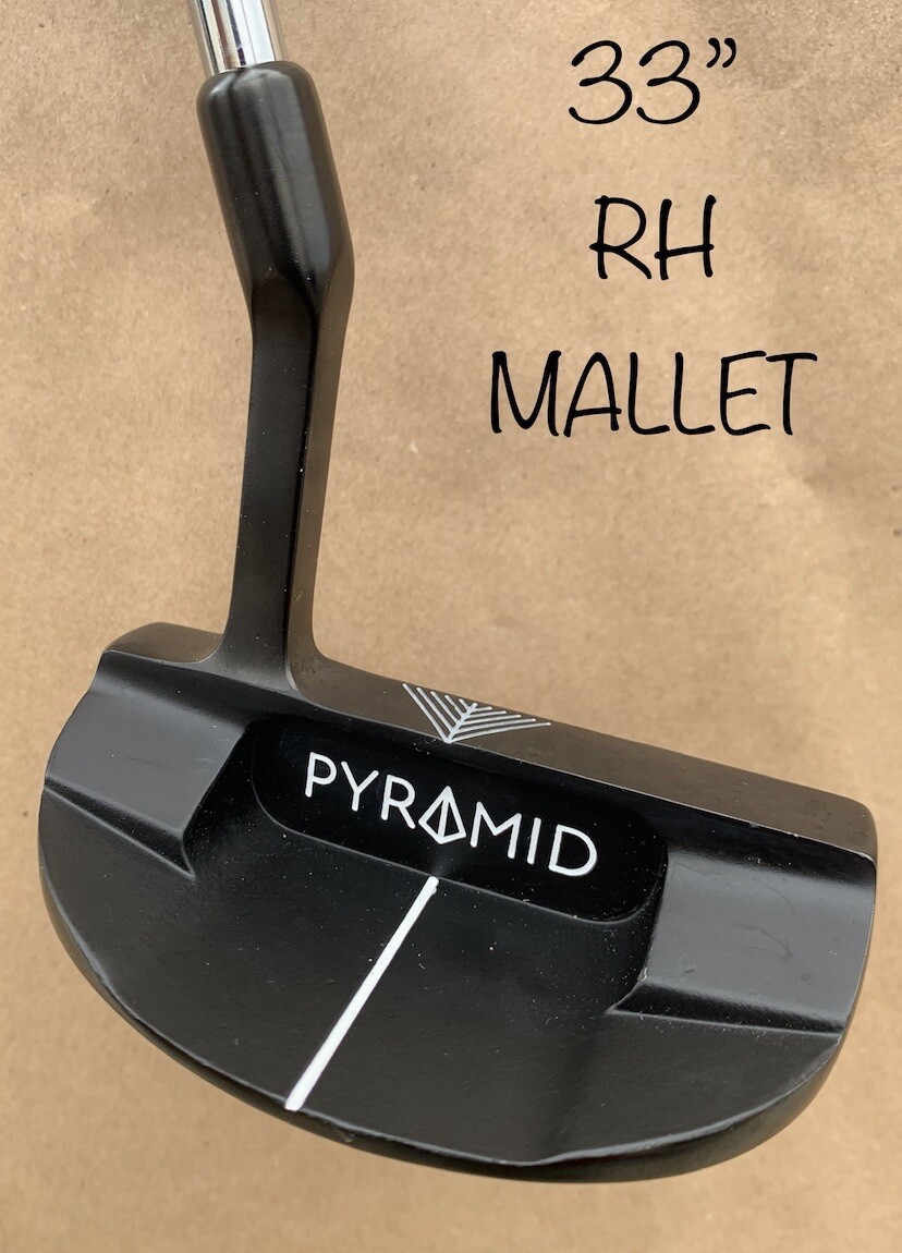 PYRAMID PUTTERS MALLET AZ-2 33” BLAIR O’NEAL PUTTER GOLF MILLED GROOVE GRIP  RH⛳️
