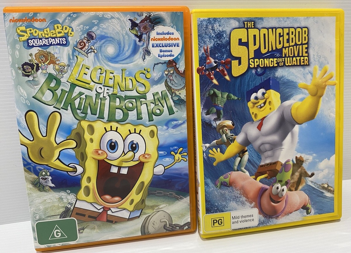 Spongebob Squarepants Spongebob Out Of Water/Bikini Bottom DVDs