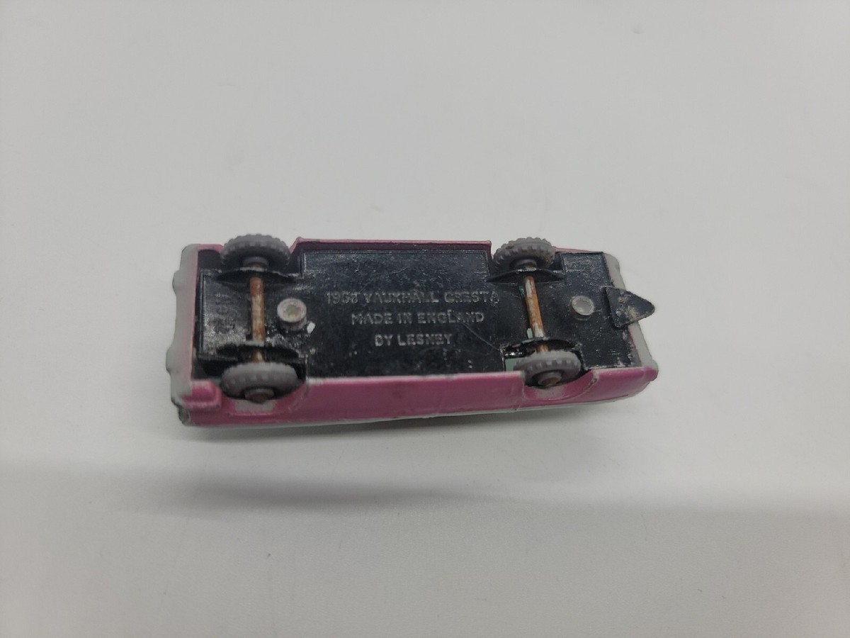 G760-MATCHBOX LESNEY No22 1958 VAUXHALL CRESTA.GREY/PINK.SPW