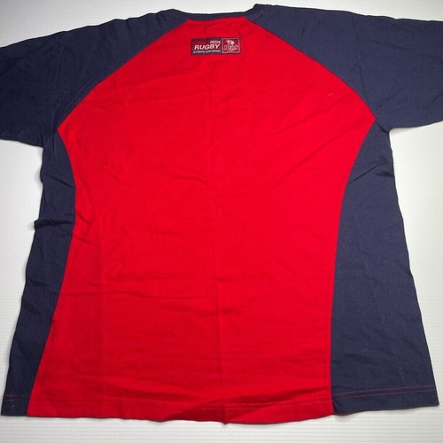 Camiseta Escudo de Armas de Rugby Rojos Para Hombre Talla L Roja Estilo Informal Deportes Ajuste Unión - Imagen 9 de 12