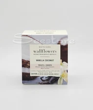 Bath & Body Works Vanilla Coconut Wallflowers Fragrance Refill Bulbs 2 Pack