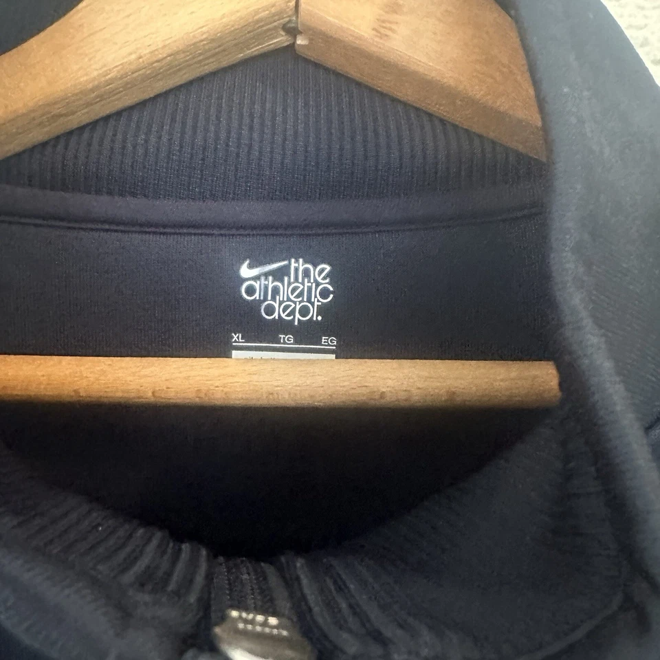 Chaqueta cortavientos Nike para hombre XL gris blanco negro manga larga cremallera completa ventilada Foto 3 de 3