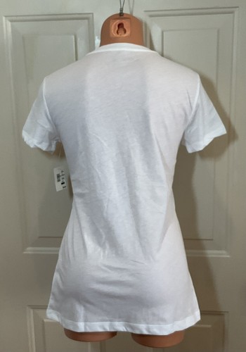 Camiseta AEROPOSTALE, Talla Grande, Clásica Crew, Blanca con Gráficos y Apliques. NUEVO. - Imagen 2 de 13