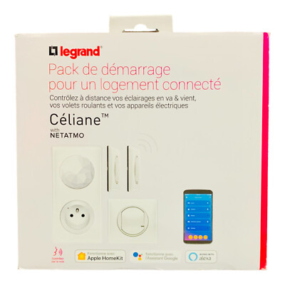 Legrand Netatmo Starter-Set Céliane zum Verkabeln LEG67690 mit Rollladenschalter