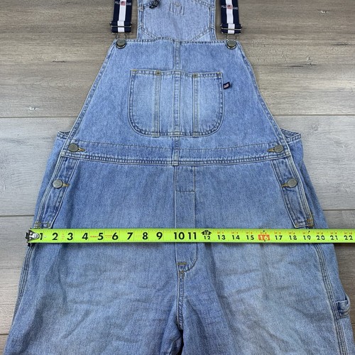 Vtg Ralph Lauren Polo Jeans Co. Carpenter Bib Overalls Men’s Large Blue Light - Picture 20 of 23
