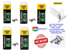 Stanley Staples 6mm 8mm 10mm 12mm 14mm Type G Heavy Duty Staple Gun Refills 