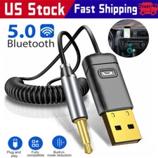 Wireless USB Bluetooth 5.0 Audio Transmitter Receiver Adapter For PC TV Car LOT