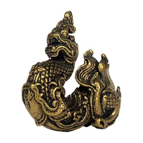 Phaya Naga Statue Thai Amulet Talisman Wealth Protect Lucky Charm - Picture 6 of 6