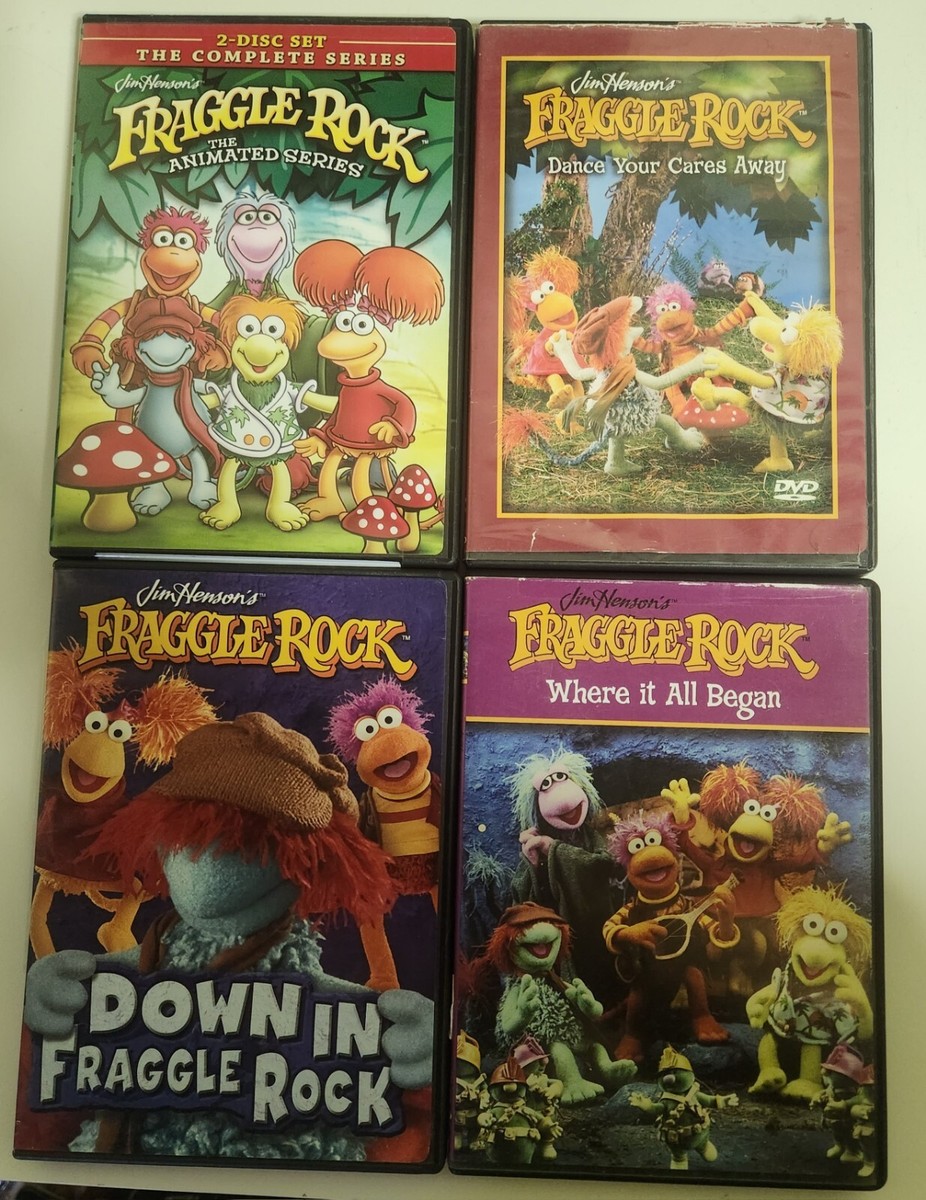 JIM HENSON DVD Lot Of 4 FRAGGLE ROCK Complete Animated