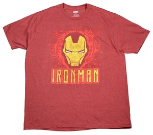 new ironman logo t shirt heather red mens xl ebay