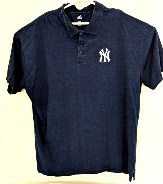 Mens Majestic MLB New York Yankees Polo Golf Shirt Size 4XL | eBay