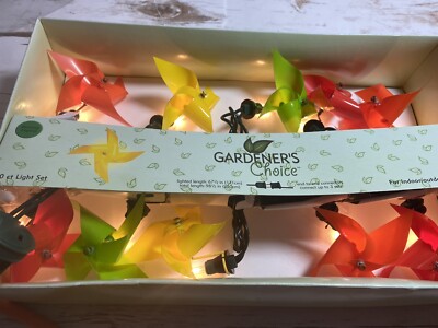 gardeners choice string 10 pinwheel lighrs | eBay