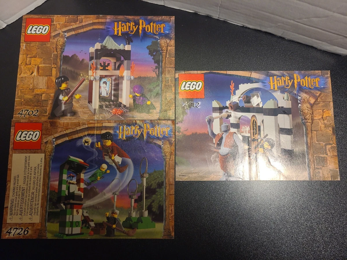 LEGO INSTRUCTIONS ONLY HARRY POTTER 4702 4712 4726 Quidditch Practice MANUAL
