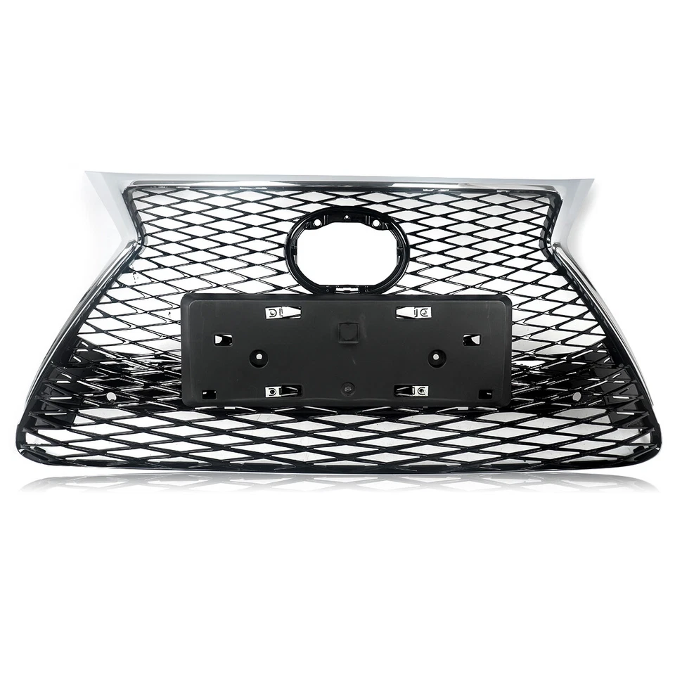 For Lexus NX200T NX300H F Sport 2015-2017 Front Bumper Grille Grill Chrome Black - Imagem 4 de 4