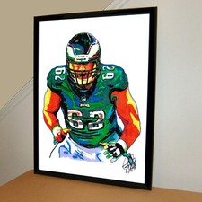 Jason Kelce Philadelphia Eagles Football Sports Poster Print Wall Art 18x24