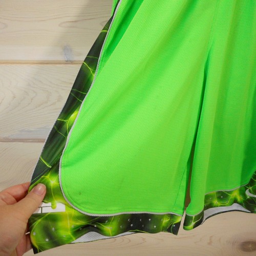 Nike Youth Size L Basketball Shorts Lime Green Mesh Pockets Athletic - Picture 2 of 10