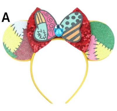 NEW Disney SALLY Ears Hat NIGHTMARE BEFORE CHRISTMAS Mickey JACK Headband Bow
