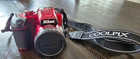 New ListingNikon Coolpix B500 16.0Mp Digital Camera Red w/ Neck Strap Tested Working