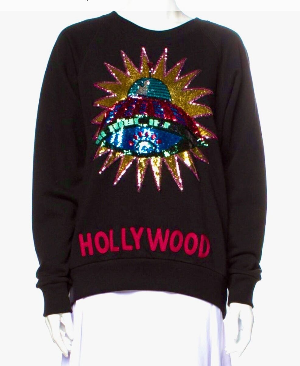 2.8K Mint Gucci 2017 Hollywood UFO Sequin Sweatshirt 38 40 2 2.8K Mint Gucci 2017 Hollywood UFO Sequin Sweatshirt 38 40 2