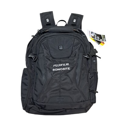 RARE SwissGear FUJIFILM SONOSITE Commander USB ScanSmart Laptop Backpack  Black