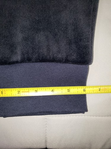 Nike Heritage Velour Velvet Sweatpants Womens Size XXL Joggers Stretch Navy - Picture 6 of 12