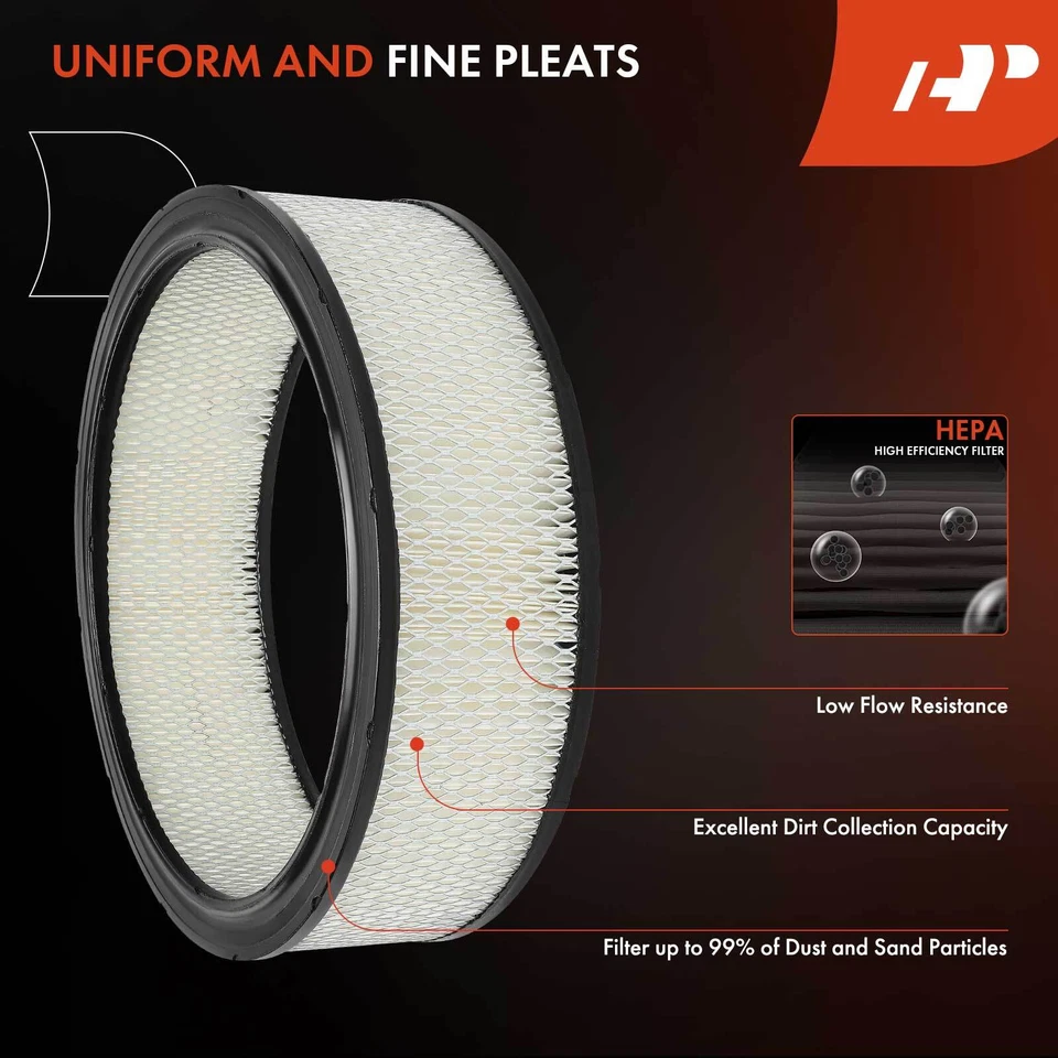 Filtro de ar do motor para Chevrolet C1500 C2500 C3500 Impala GMC K1500 Jimmy Olds - Imagem 4 de 4