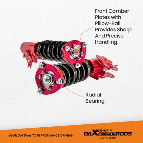 4x Coilovers & 2x Rear Upper Camber Control Arms Kit For Honda Civic 2006-2011 - Picture 9 of 12