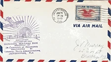 1940 Dedication Sea Plane Base Jacksonville FL Airmail to Brooklyn NY.