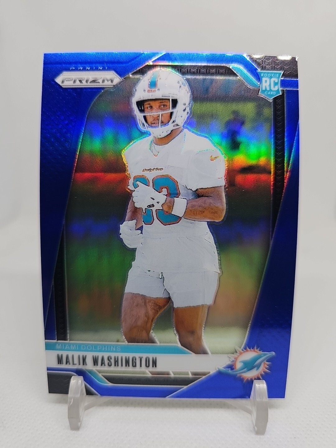 2024 Panini Prizm Malik Washington Blue Prizm Retail SSP #371 Rookie RC