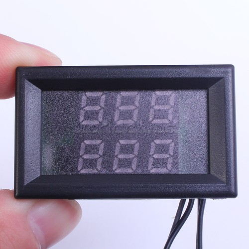 DC4-28V Thermometer Digital Temperatursensor NTC Metallsonde Dual LED Display - Bild 4 von 5
