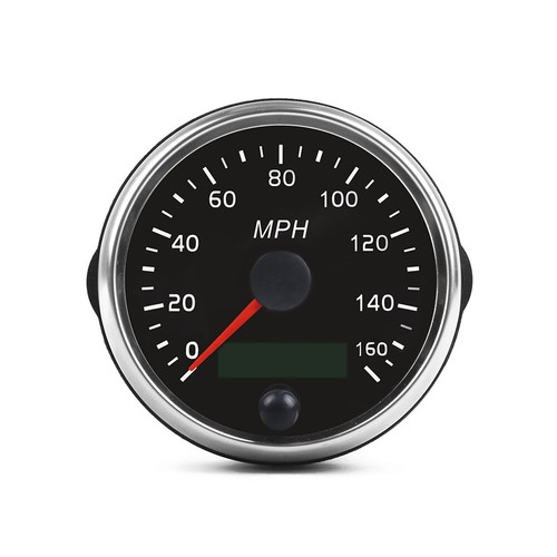 Velociómetro GPS de 12V/24V 85 mm 0-160 mph medidor de velocidad con adaptador de sensor - Imagen 8 de 15