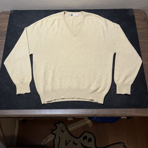 MACARTHUR Vintage Cashmere England MADE IN SCOTLAND Sweater Pullover 70s Quality