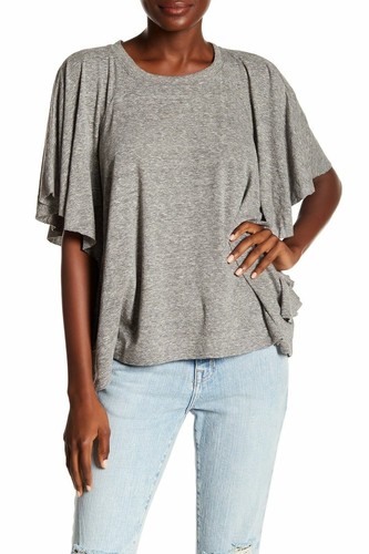 Current/Elliott Women's Gray Corinne Crewneck Knit Top Size 1 - Picture 3 of 4