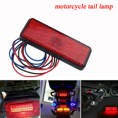 LED E-24 Motorrad ATV Rückstrahler Reflektor Rücklicht Bremsleuchte Heckleuchte