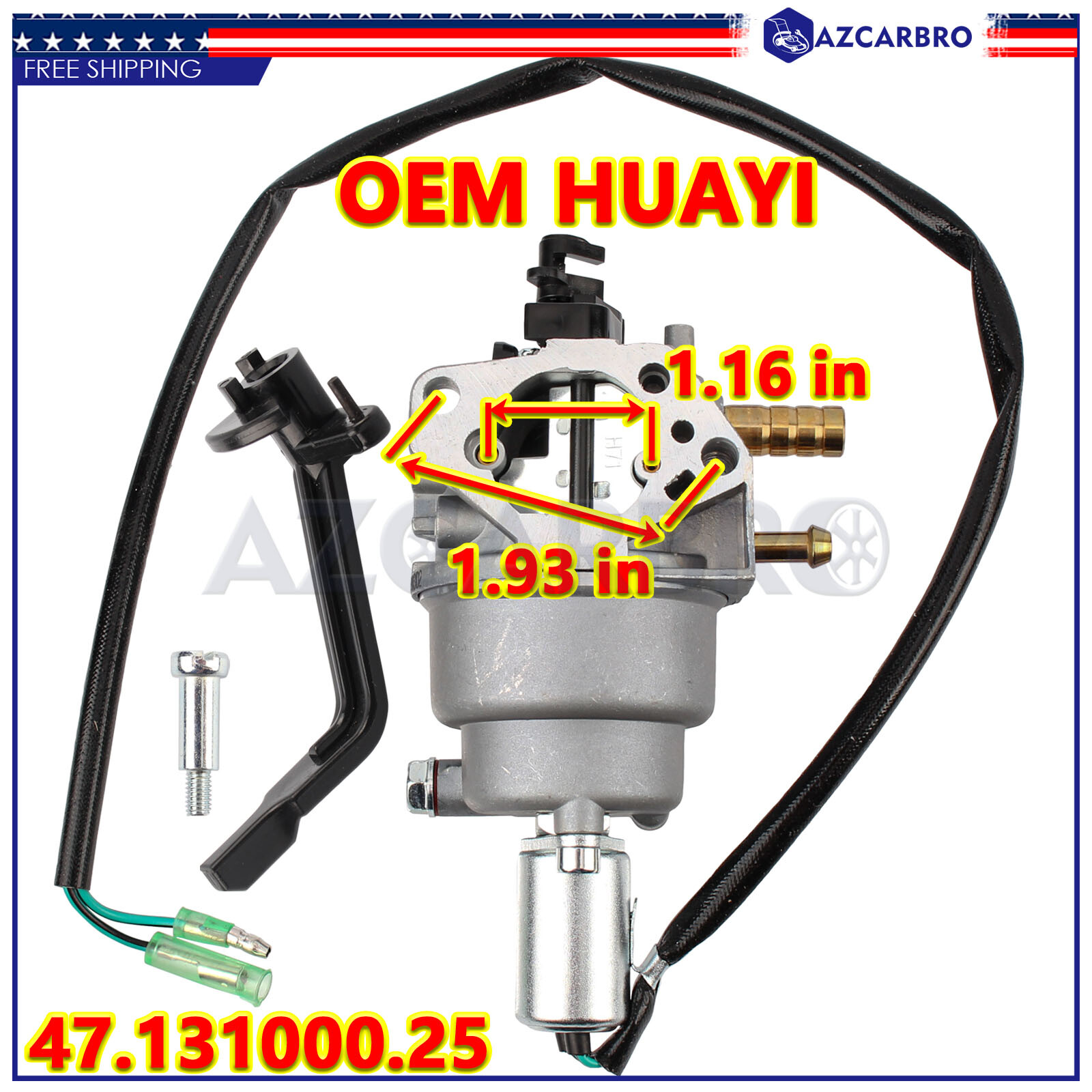 OEM Huayi Carburetor Carb For Champion Dual Fuel Generator Part 47.