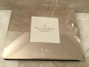 Pottery Barn Great Memories I Do Album Silver Plated 30 Pages
