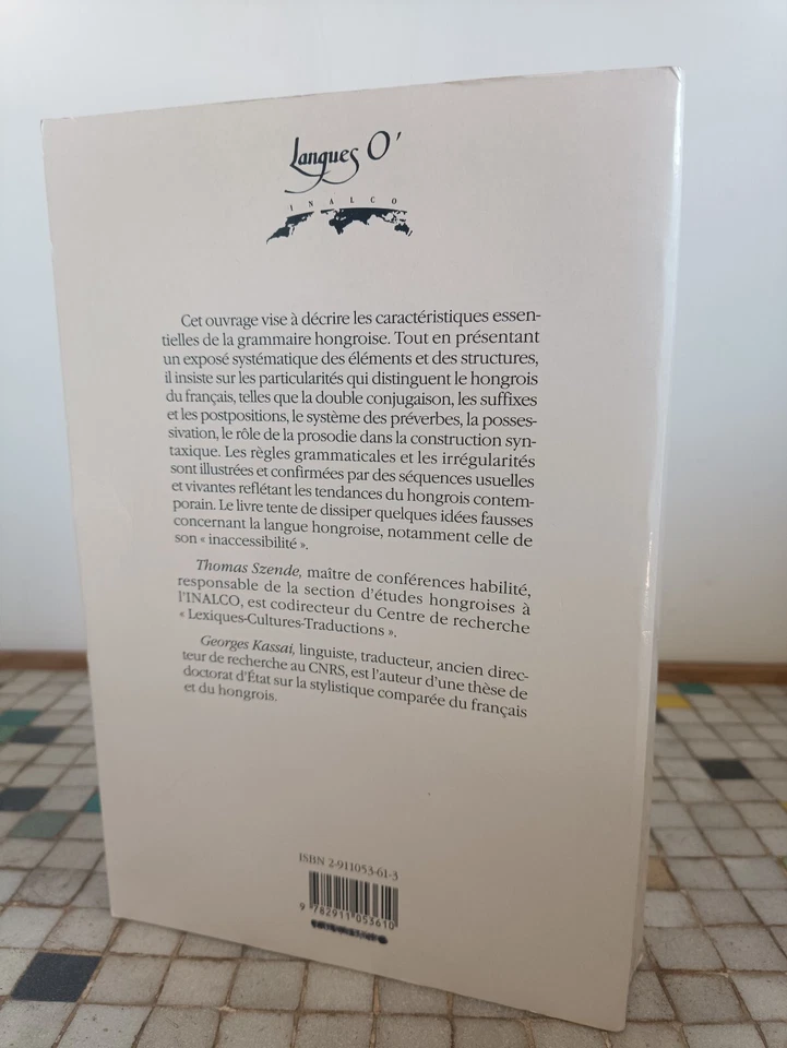 Szende Thomas Kassai Georges Gramática Fundamental Del Húngaro Asiathèque 68 - Imagen 2 de 4