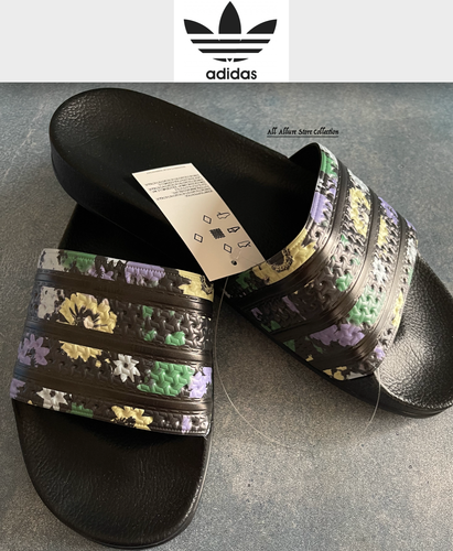 BN adidas women's adilette slides black 