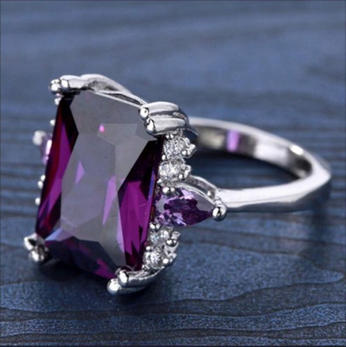 Retro Women's Ring Horse Eye Size 6-11 Opal Cubic Zirconia Hollow Ring Pattern - Picture 13 of 37