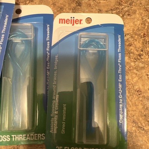 Enhebradores de hilo dental Meijer para frenos puentes coronas de implantes 11 paquetes 25 unidades - Imagen 3 de 8