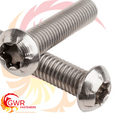 Image of M6 6mm A2 STAINLESS STEEL TORX BUTTON SCREWS DOME BOLTS HEXOBULAR SIX LOBE TX30