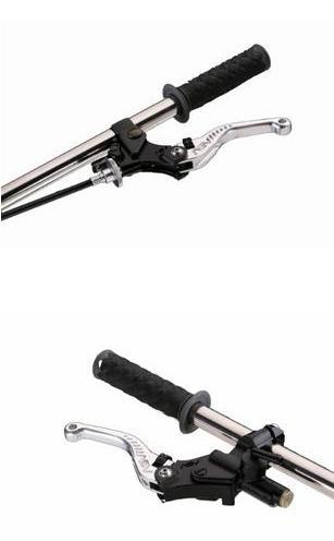 アクセサリー C5 ASV C5 SILVER SHORTY Brake + Clutch Levers Kit Kawasaki