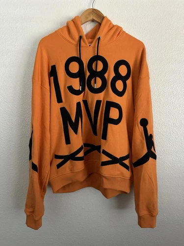 Jordan X Nina Chanel Abney Felpa con Cappuccio in Pile Alpha Arancione FZ7514 806 Taglia Large