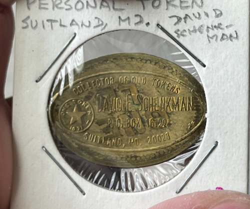 David Schenkman Werbemedaille - Elongated Old Dominion Crab Co KH L2