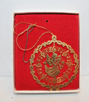 Vintage Tammy Trims Christmas Ornament 24K Gold Trim MIB