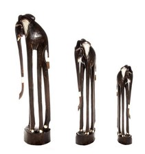 100cm 80cm 60cm 50cm 40cm Holz Elefant Holzelefant Afrika Style Handarbeit Neu