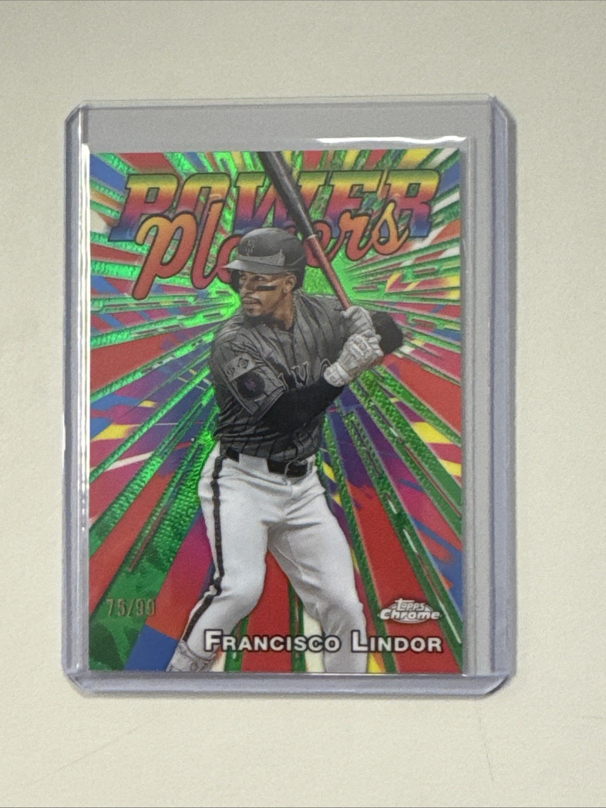 2025 Topps Chrome Francisco Lindor Power Players Green /99